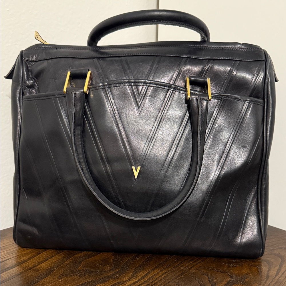 Mario Valentino Black Satchel